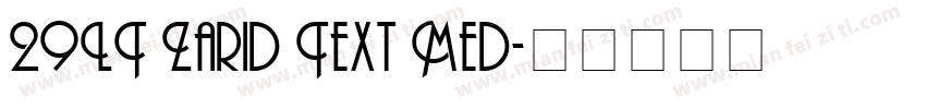 29LT Zarid Text Med字体转换